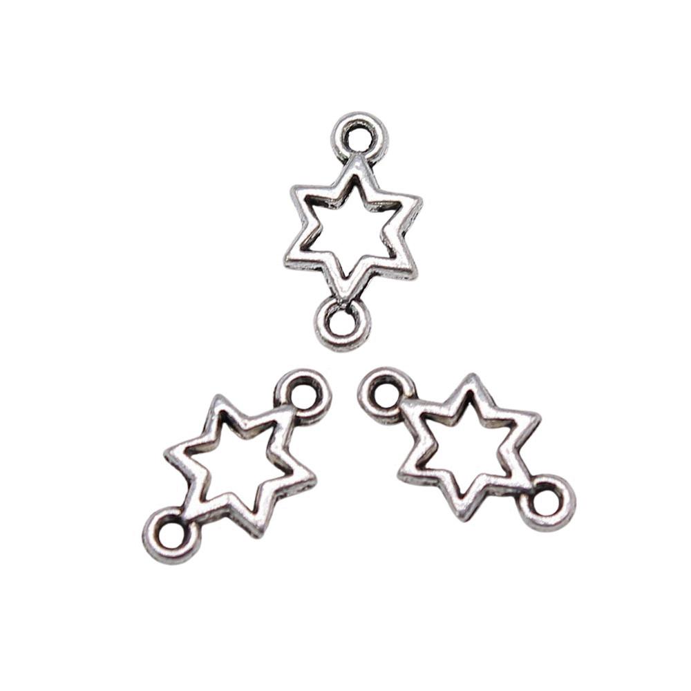 Double Star Connectors Moon For Celestial Themed Bulk Jewelry Findings