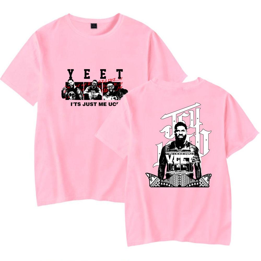 

Summer Jey Uso Women Men s T-shirts Printed O-Neck Oversized Short Sleeves Fashion Mens Clothing Streetwear XXS рожевий