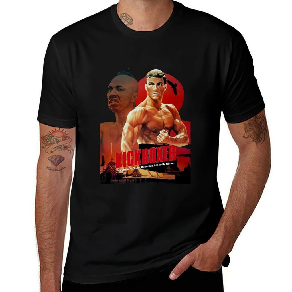 For Unisex Wounisex Kickboxer Halloween Tshirt Basic Solid Color Short Sleeve Cotton Top