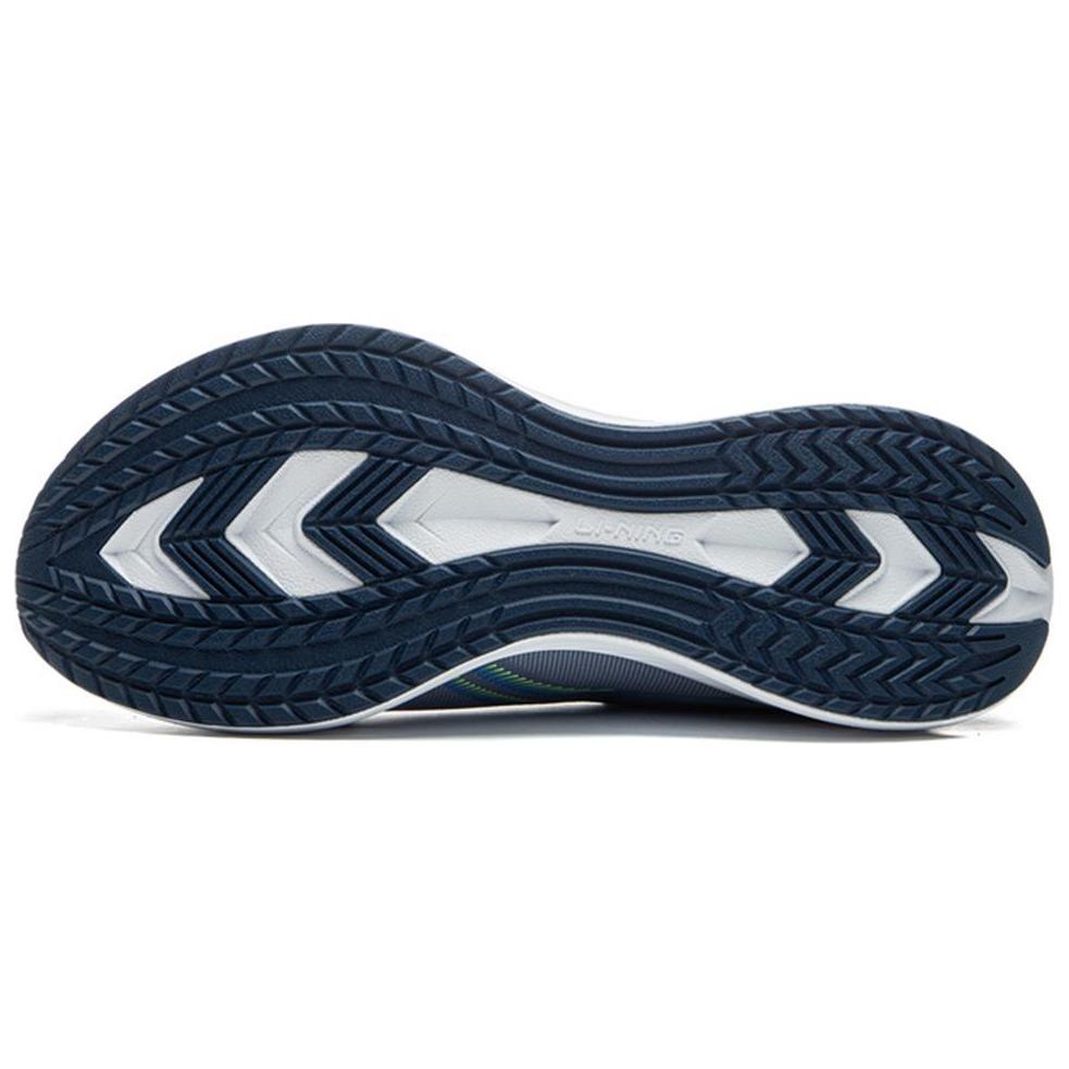 Li Ning Tread Wind Comfortable Versatile Fabric Non-Slip Wear-Resistant Low-Top Casual Running Shoes Men sneaker Gray Blue AGLU321-3