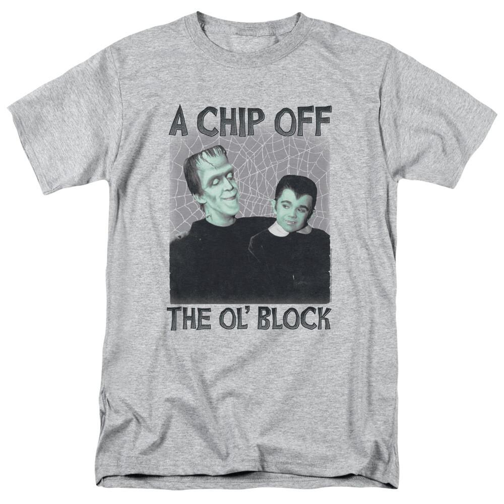 The Munsters Chip T Shirt Mens Licensed Classic TV Show Eddie Sport Grey XXL