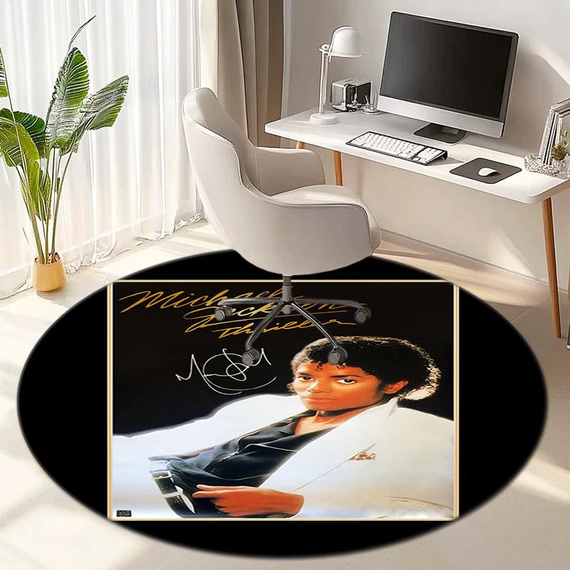 Renowned American Grammy Award Winning Singer Michael Jackson's Circular Carpet Is Soft, Home, Bedroom, Door Mat Decoration, and Non Slip Carpet F1