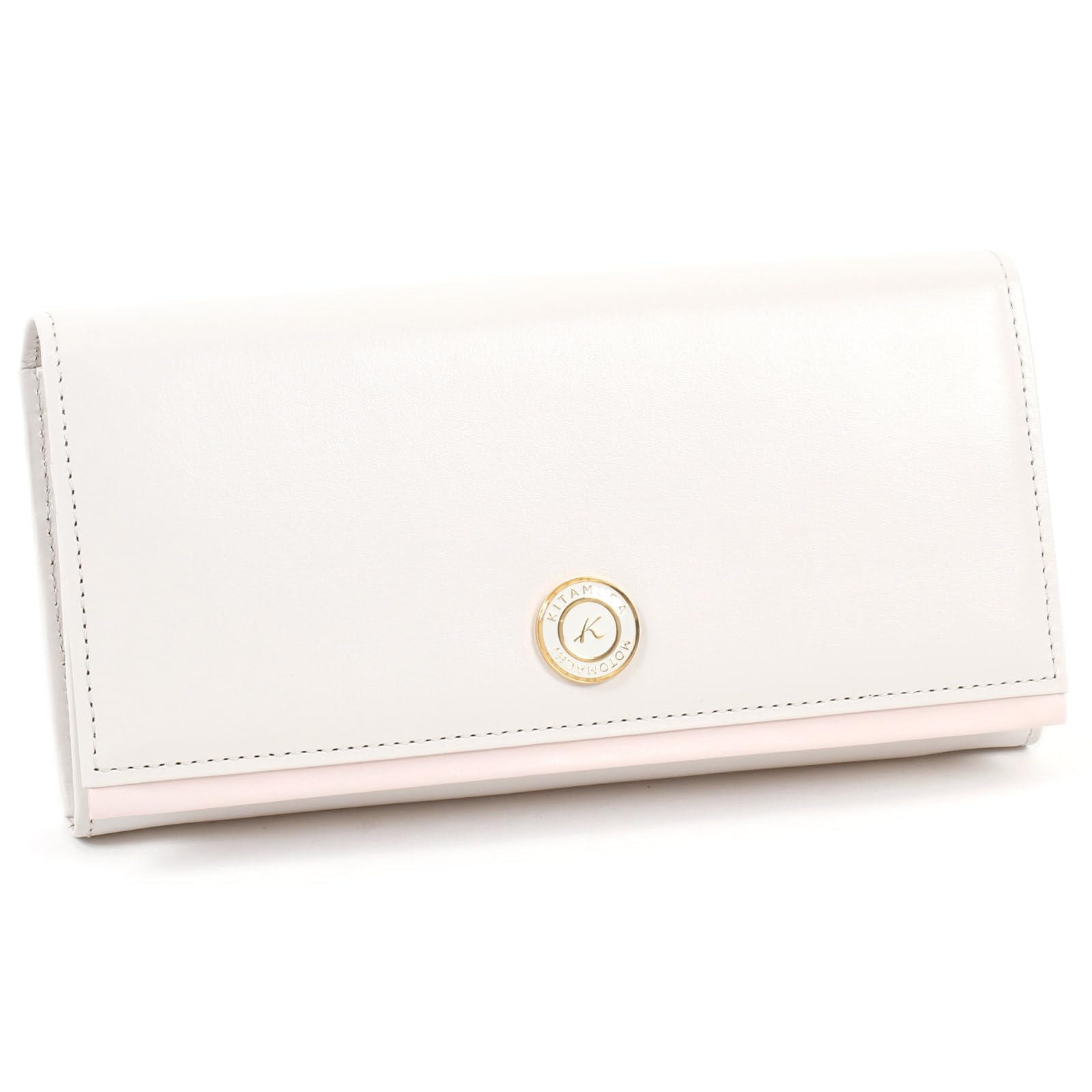 

Long Wallet Coin Purse Type NH0779 Light 82721 [Kitamura] L-shaped Women s Gray/Pink