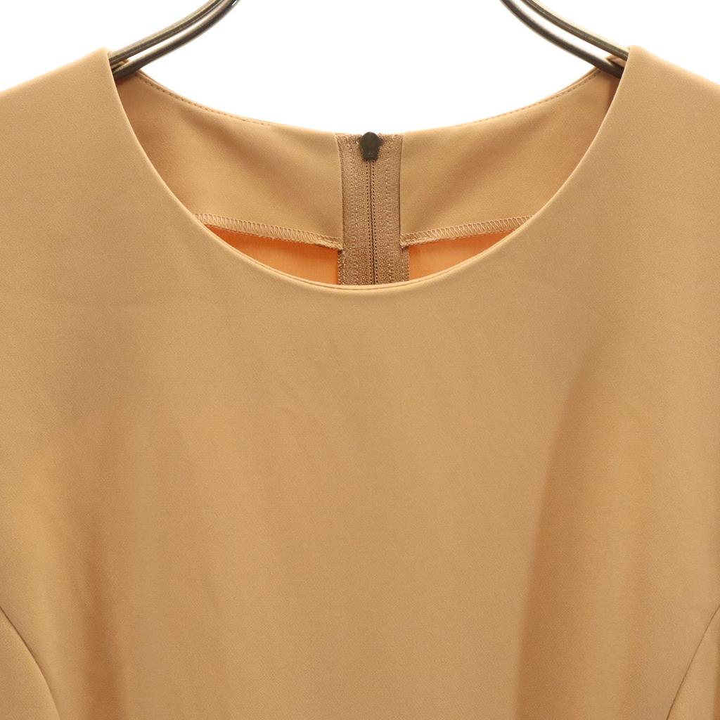FOXEY NEW YORK Made In Japan No Sleeve One Piece 40 Beige Women Used