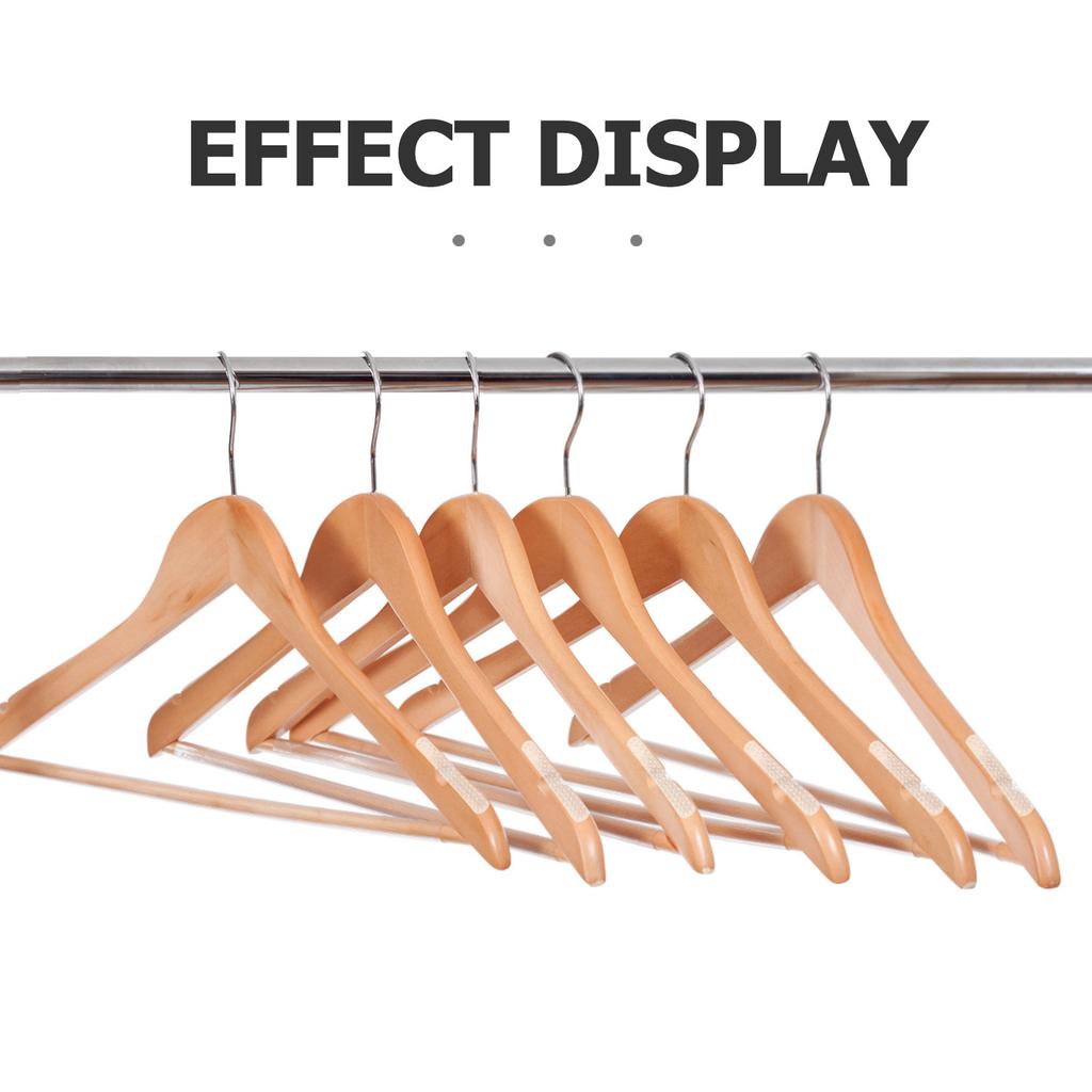 30Pcs Silicone Anti Slip Hanger Strips Clothes Hanger Grippers Self Adhesive Non Skid Grip Tape for Suit Blouse Dress Shirt