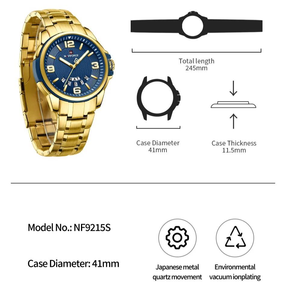 Men Wristwatch Top Brand Luxury Waterproof Watch Original Stainless Steel Sport Military Quartz Male Clock Gift