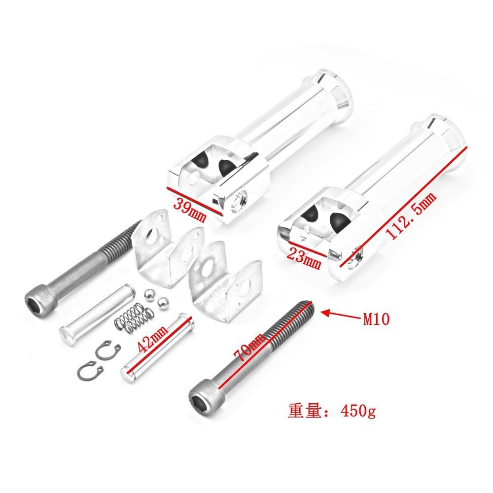 

Premium Foot Rear Pegs For Para Flde Deluxe Models 2018 2021 To Chrome Footrest
