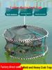 Thickened Foldable Round Crab Cage with Weighted Spring for Seaside Use