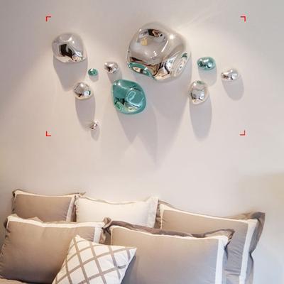 Plating Simulation Stone Pendant Home Modern Stone Ornaments Abstract Decoration Creative Studio Background Wall Stereo Hangings