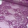 3m x 23cm French Eyelash Lace, Non-stretch Purple Chantilly Lace Trim for Bra, Underwear, Lingerie, Dress, Garment, Sewing & Crafting