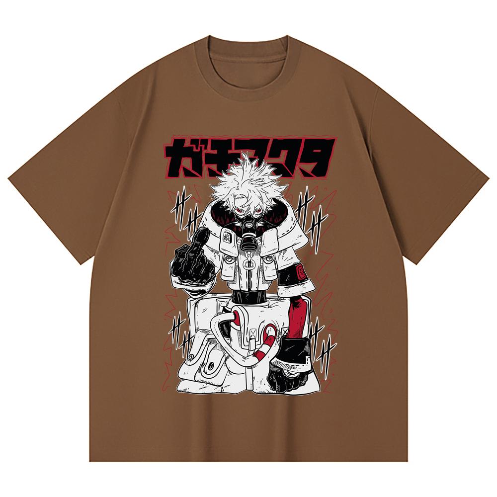 230 Gsm 100% Cotton Gachiakuta V5 Rudo White Print Unisex Heavy Cotton T Shirt