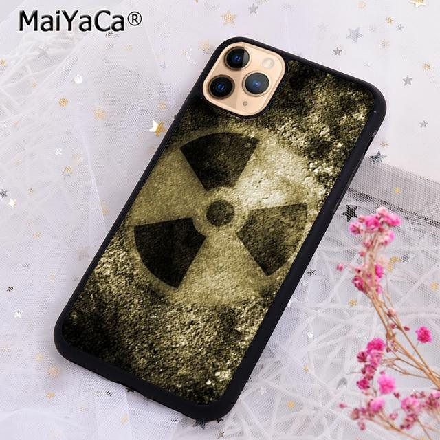 MaiYaCa Radioaktives Warnzeichen Handyhülle Für iPhone 17 Air 16 15 plus 11 12 13 14 pro max Hülle coque
