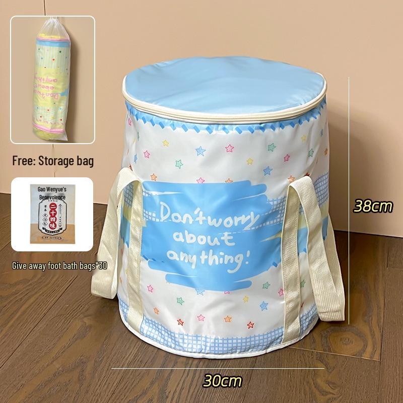 Foldable Portable Over-Calf Foot Bath Bucket for Travel and Home Use