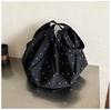 2026 Trendy Women's Korean Polka Dot Tote Bag - Large Capacity, Lazy Summer Style