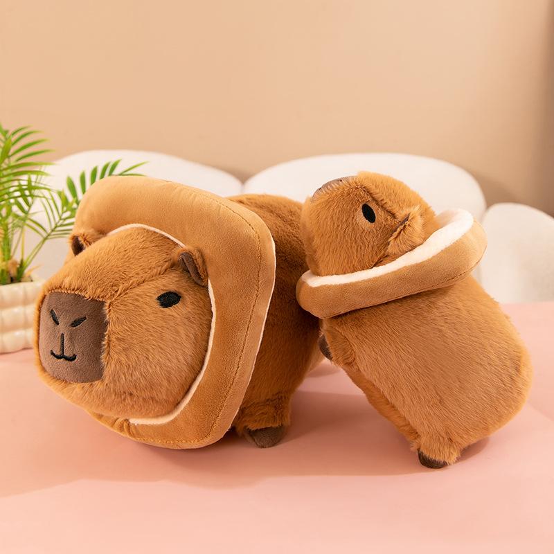 New Toast Capybara Doll Pillow Plush Toys Bee Kapibala Children's Rag Doll Doll