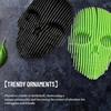 Quantums Skull Wall Decoration Home Office Living Room Bathroom Wall Art Spooky 3D Printed Skull Sculpture Figurine Statue Wall Ornament