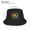 Lion & Sun Emblem Of Persia Bucket Hat  Outdoor Fisherman Caps Portable Beach Travel Sun Hats For Women Trendy Printed Cap
