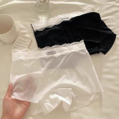 Women's New Summer 10A Antibacterial Pure Cotton Crotch Two In One Ice Silk Non Trace Anti Tarnish Safety Underwear