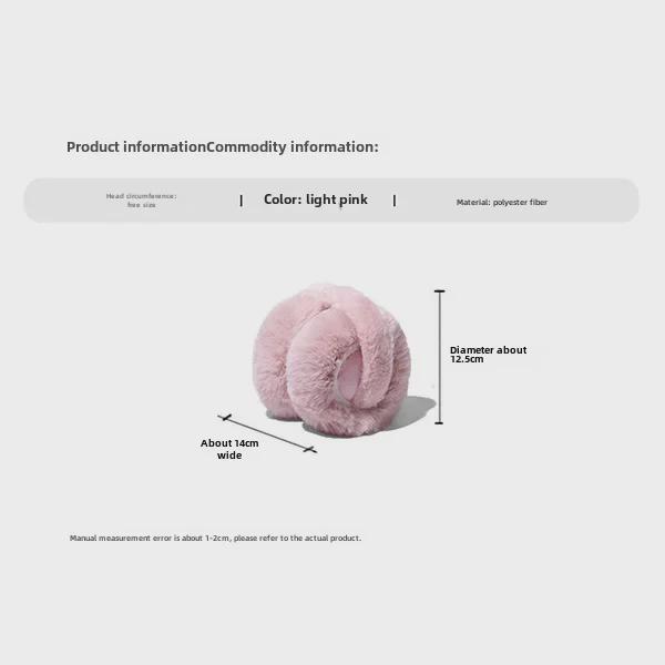 Unisex Antifreeze Plush Earmuffs - Cold-Proof, Imitation Rabbit Fur, Cute Ear Warmers for Winter