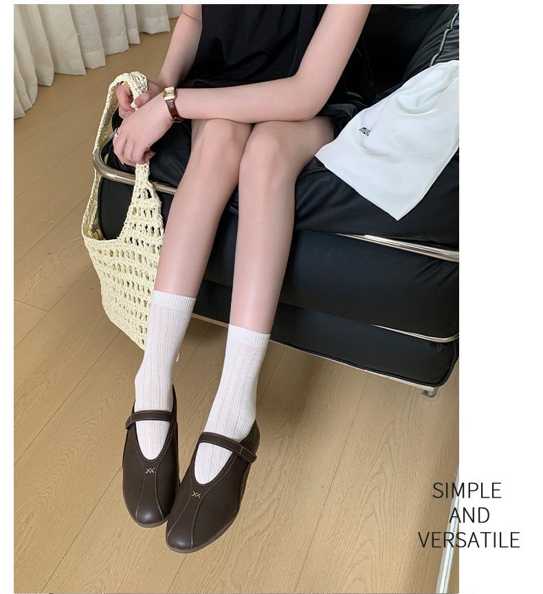 2025 Velcro Ballet Flats: Versatile One-Strap Soft Sole Casual Women's Shoes