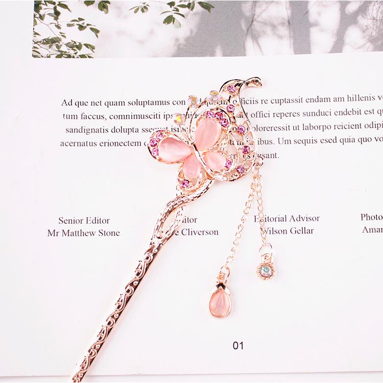 Women's 2026 Spring/Summer Chinese Tassel Alloy Hairpin - Qipao Hair Accessories