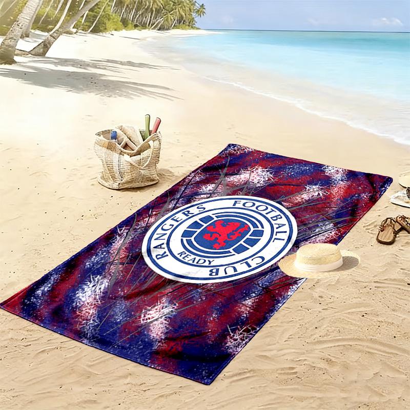 Rangers F.C. Druck Strandtuch, Großes Weiches Schnelltrocknendes Handtuch für Strand Camping Schwimmen