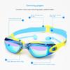 Dětské plavecké brýle jednodílné špunty do uší voděodolné a proti zamlžování HD pánské a dámské plavecké brýle a potápěčské vybavení