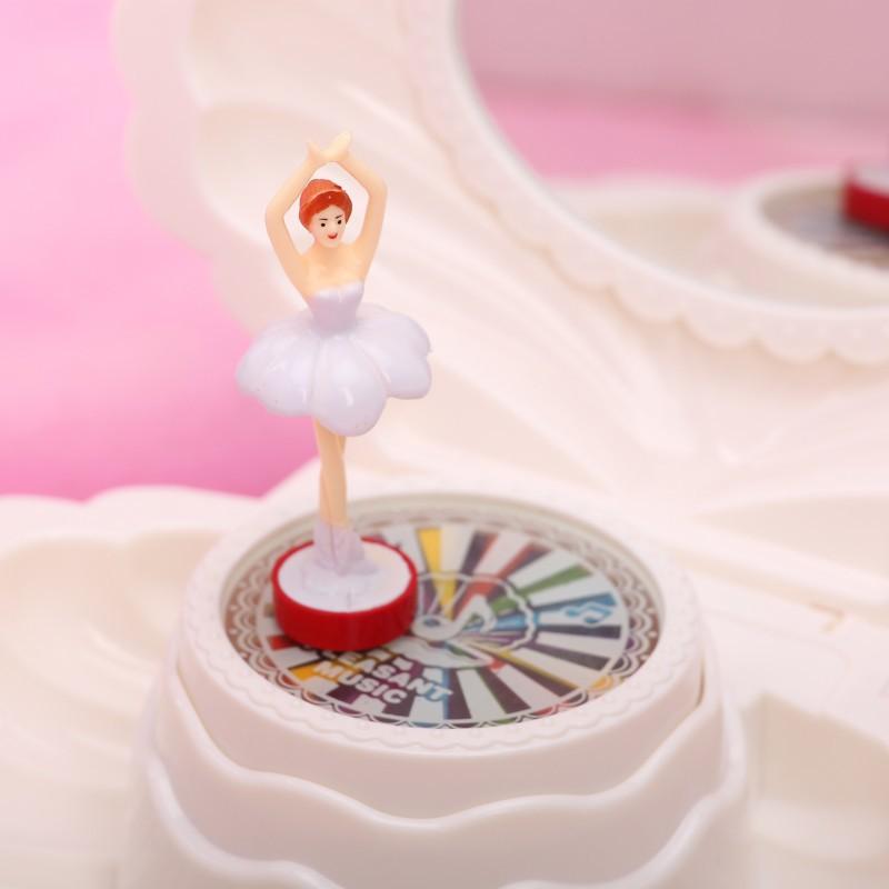 1Pc Shell Shaped Clockwork Musical Boxes Girls Dancing Ballerina Musical Box Christmas Birthday Jewelry Box Gifts Ornaments