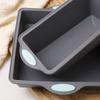 Silicone Baking Set with Non-Stick Heat-Resistant Oven-Safe Cake Molds and Wavy Rectangular Tray- Dishwasher Safe, Even Heat Distribution