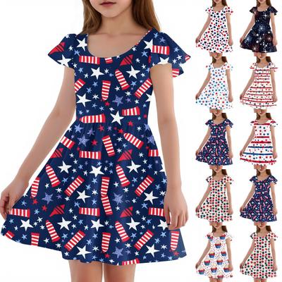 Girls Toddler SleeveDress Dresses Casual Party School Dresses Clothes For Girls