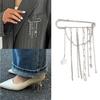 Elegant Metal Chain Tassels Brooch Badge With Layered Effect For Adding Flair To Coats Bags And Various Garments
