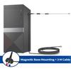 DAB FM Radio Antenna with Magnetic Base 3M Extension Cable Compatible with Pioneer Yamaha Marantz Sherwood Digital Radio Bluetooth Stereo Receiver