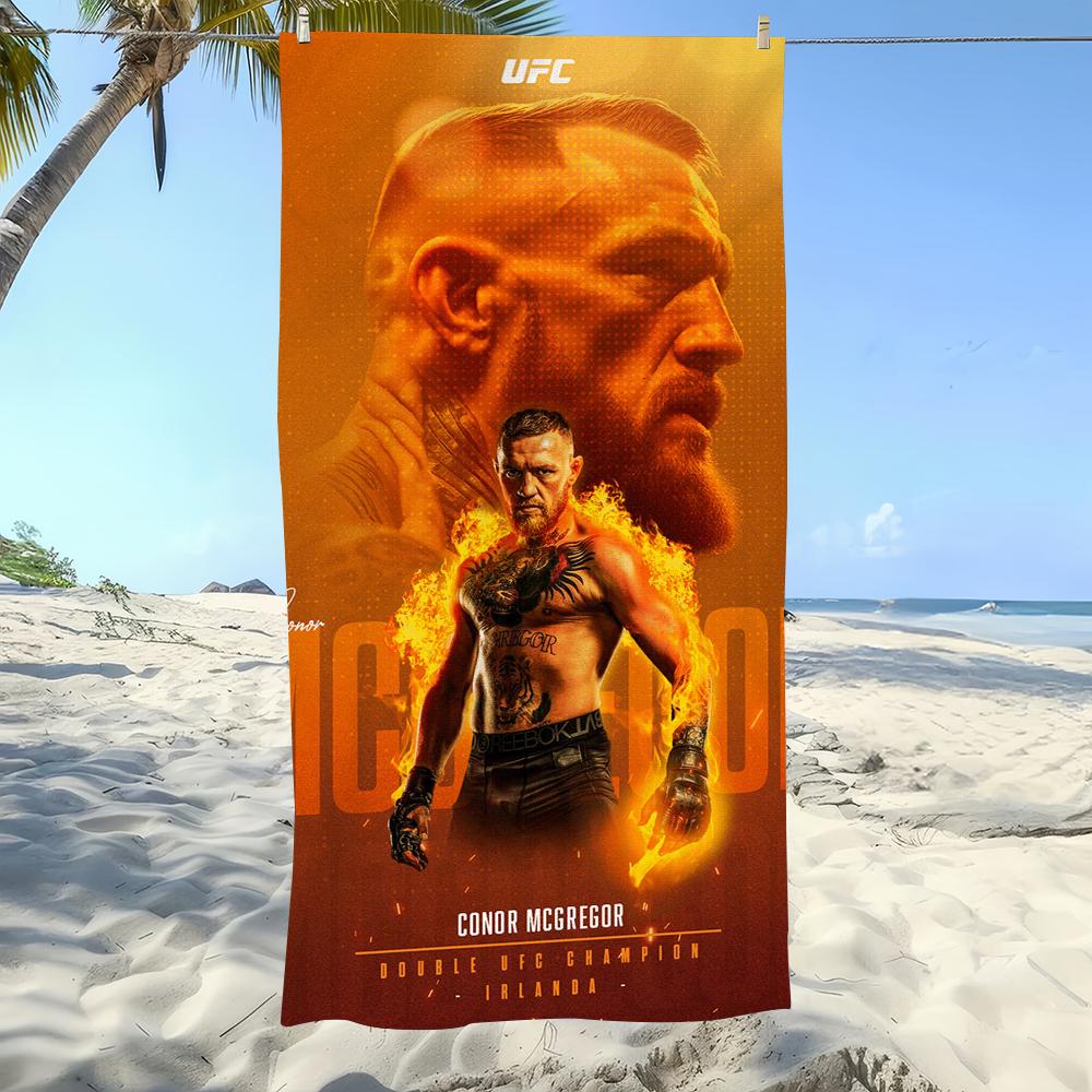 

Чемпион Боксер К-Конор Макгрегор У-UFC Полотенце Мягкое Бассейн Подарок Для Путешествий Спортзал Душ Кемпинг Быстросохнущее Спортивное Большое Пляжное Полотенце W40*H60(CM)