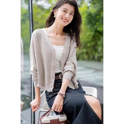 Mokana Women's Relaxed Long-Sleeve Knit Cardigan