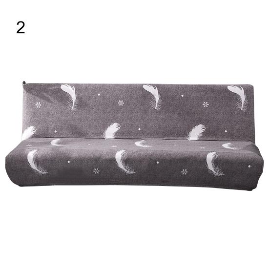 Couch Cover Smooth Easy To Install Printed Universal Armless Elastic Sofa Cover  Armless Sofa