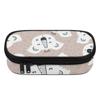 Pencil Case Neat Design High Capacity 300D Polyester Smooth Zipper with Main Compartment Mesh Pocket and Pen Slots for Boys Girls