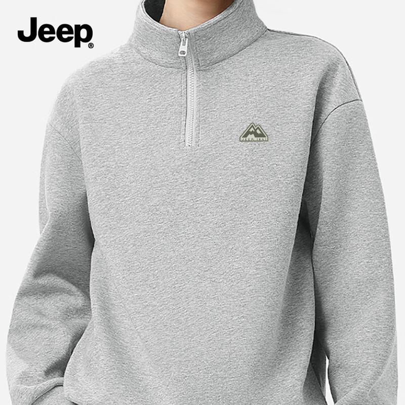 JEEP Men s Stand-Collar Half-Zip Sweatshirt XL