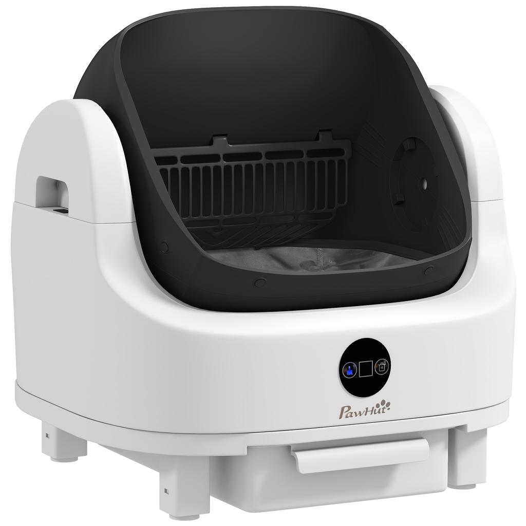Self Cleaning Cat Litter Tray Top Opening Design, Automatic Litter Box More Space with Integrated Security Protection
