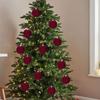 12 Pieces Velvet Christmas Ball Ornaments Tree Decor Elegant Sturdy Decorative Hanging for