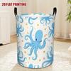 1pc Octopus Print Laundry Basket - Cute Marine-Themed Clothes Hamper with Sturdy Handle, Suitable For, Bedroom, Laundry Room Storage, Octopus-Shaped D