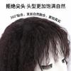 White Hair Real Hair Corn Perm Curly Hair Volumizing Hairpiece with Blunt Bangs and Curly Chignon for Middle-Aged Elderly People
