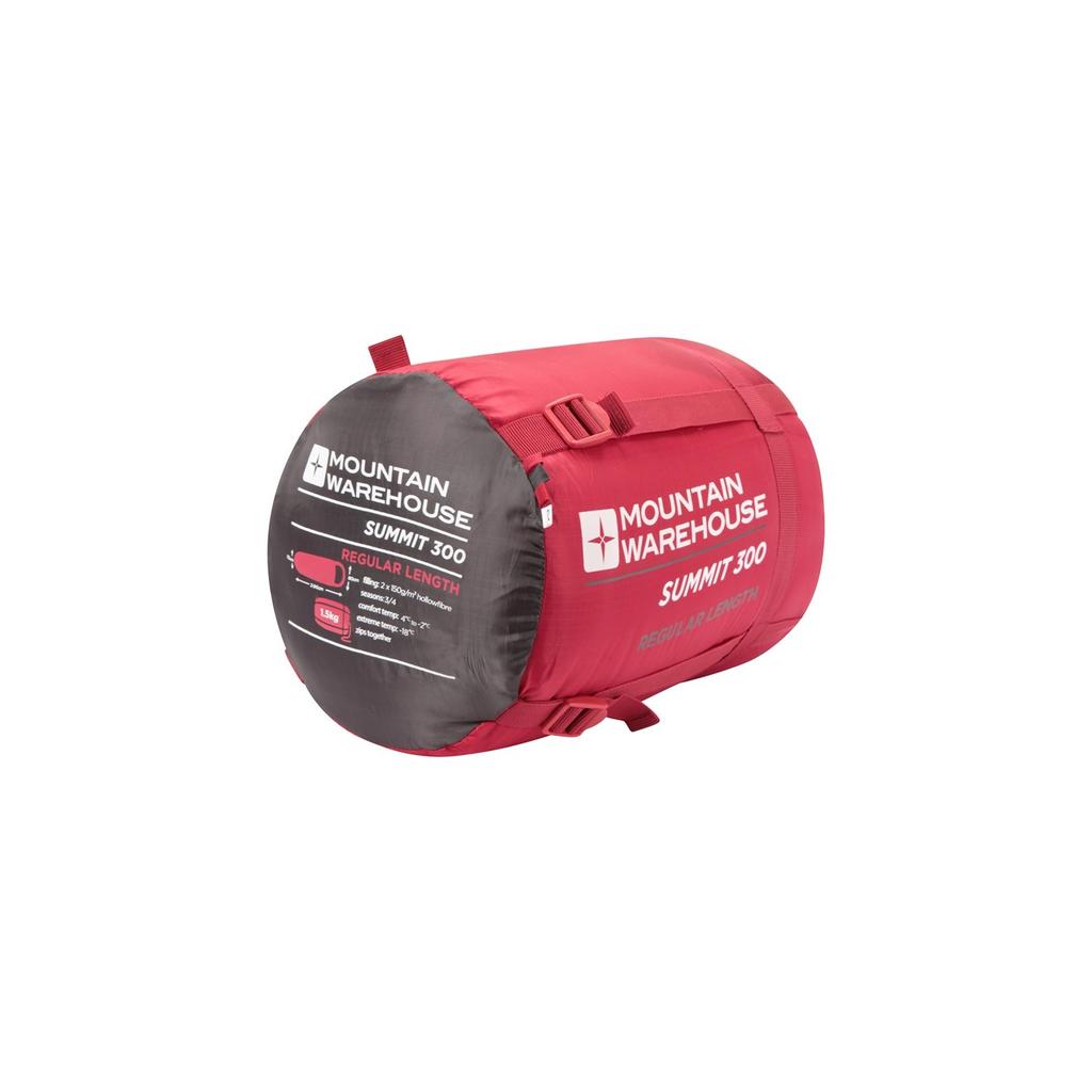 Mountain Warehouse Summit 300 Winterschlafsack Mumie mit Reißverschluss links
