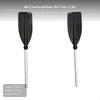 2Piece Kayak Paddle, Inflatable Boat Oar, Aluminum Alloy, Detachable