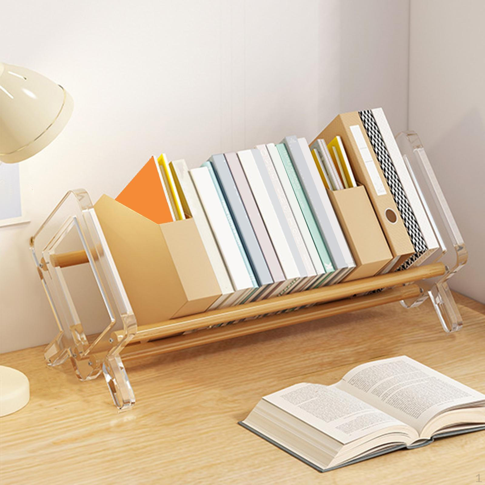 Стойка для хранения книг, многофункциональная, сплошная, книжная стойка для дома, журналов, документов Wood Color