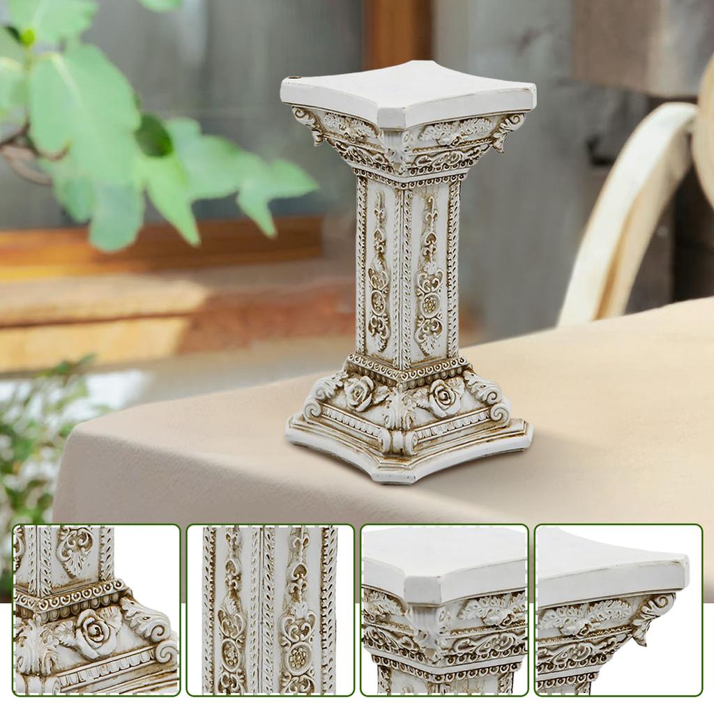 Vintage Europäische Römische Säule Ornament Präsentationsständer Basis Nostalgische Fotografie Requisiten Skulptur Gartendekoration Ornament