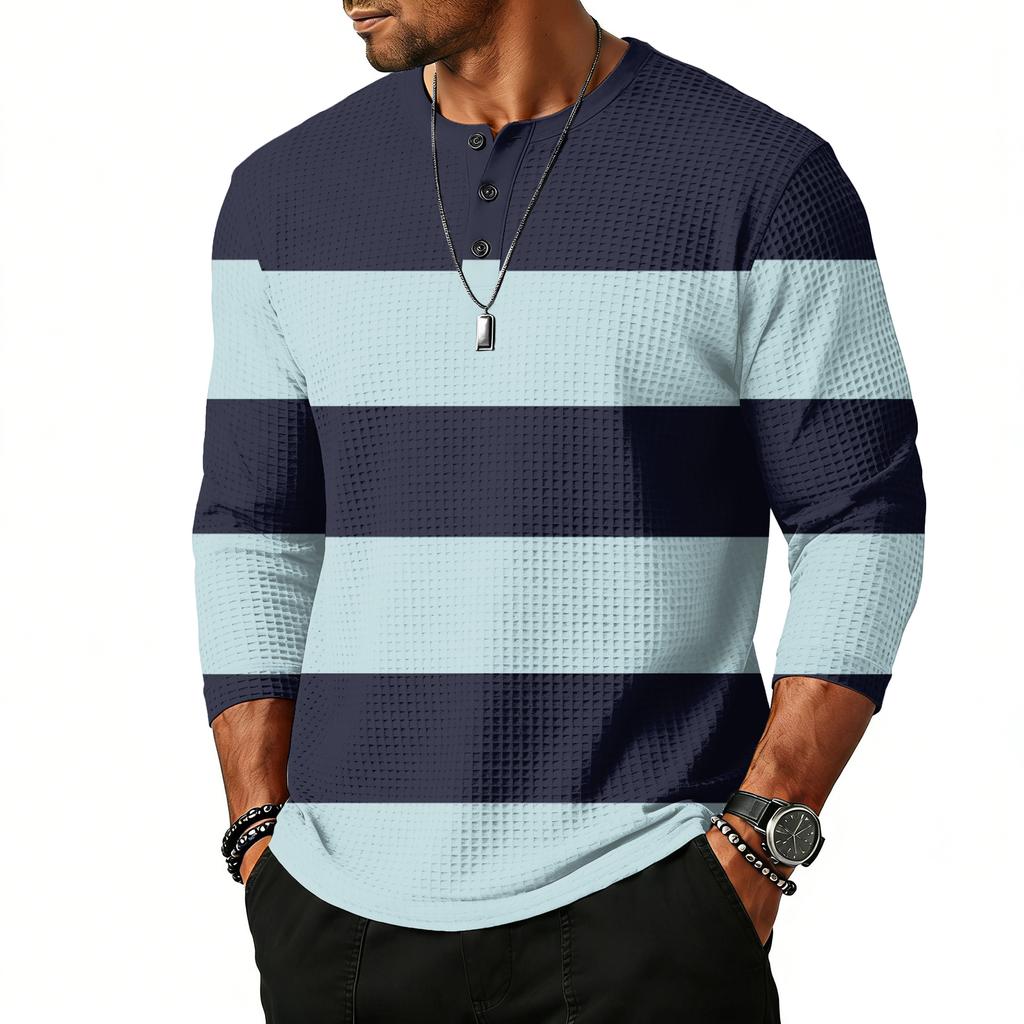 Herrtopp med raglanärm och trekvartsärm