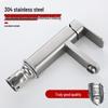 Brushed Gold Square Stainless Steel Basin Faucet