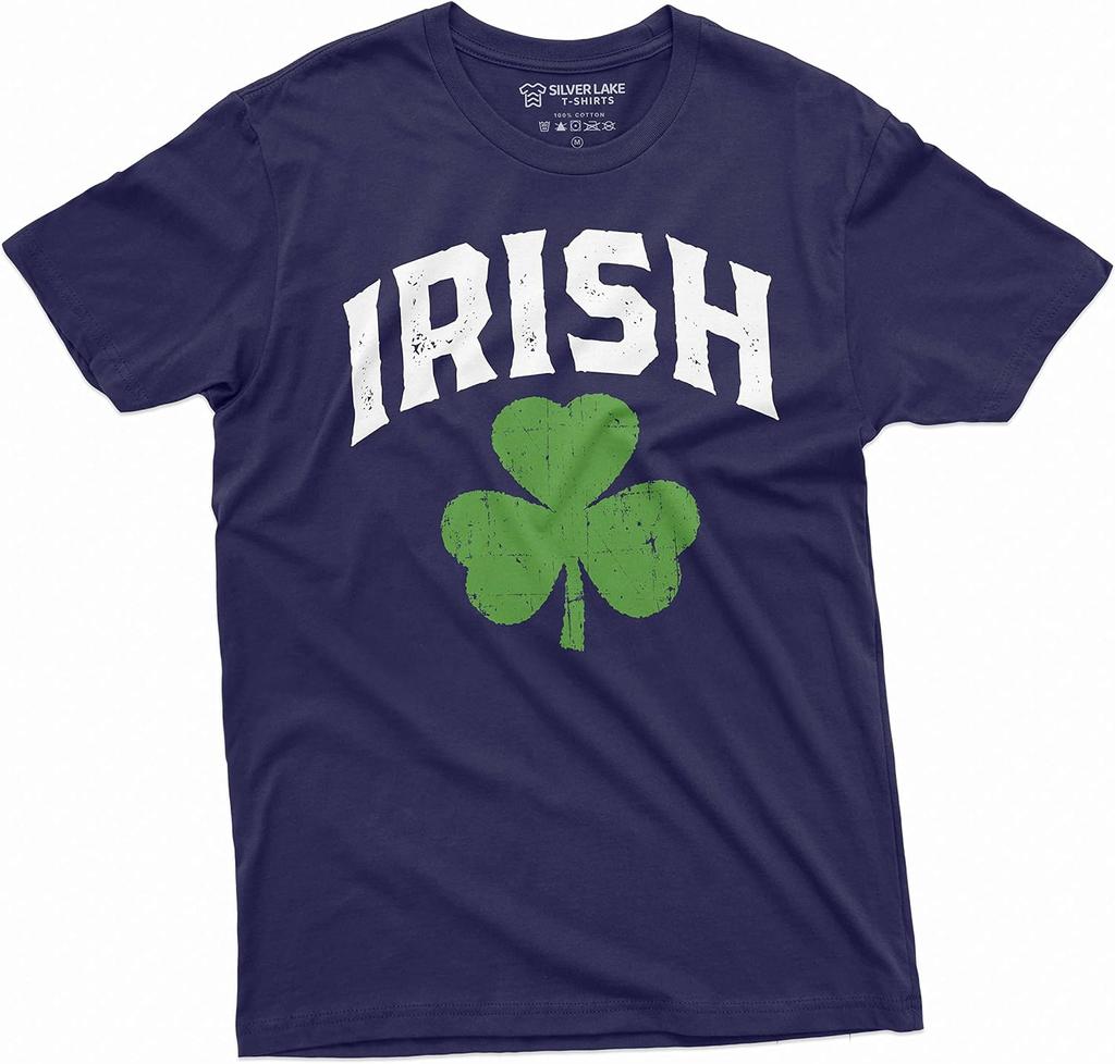 Irish St. Patrick's Day Shirt Clover Shamrock Saint Patricks Day Tee Ireland Patriotic Shirt