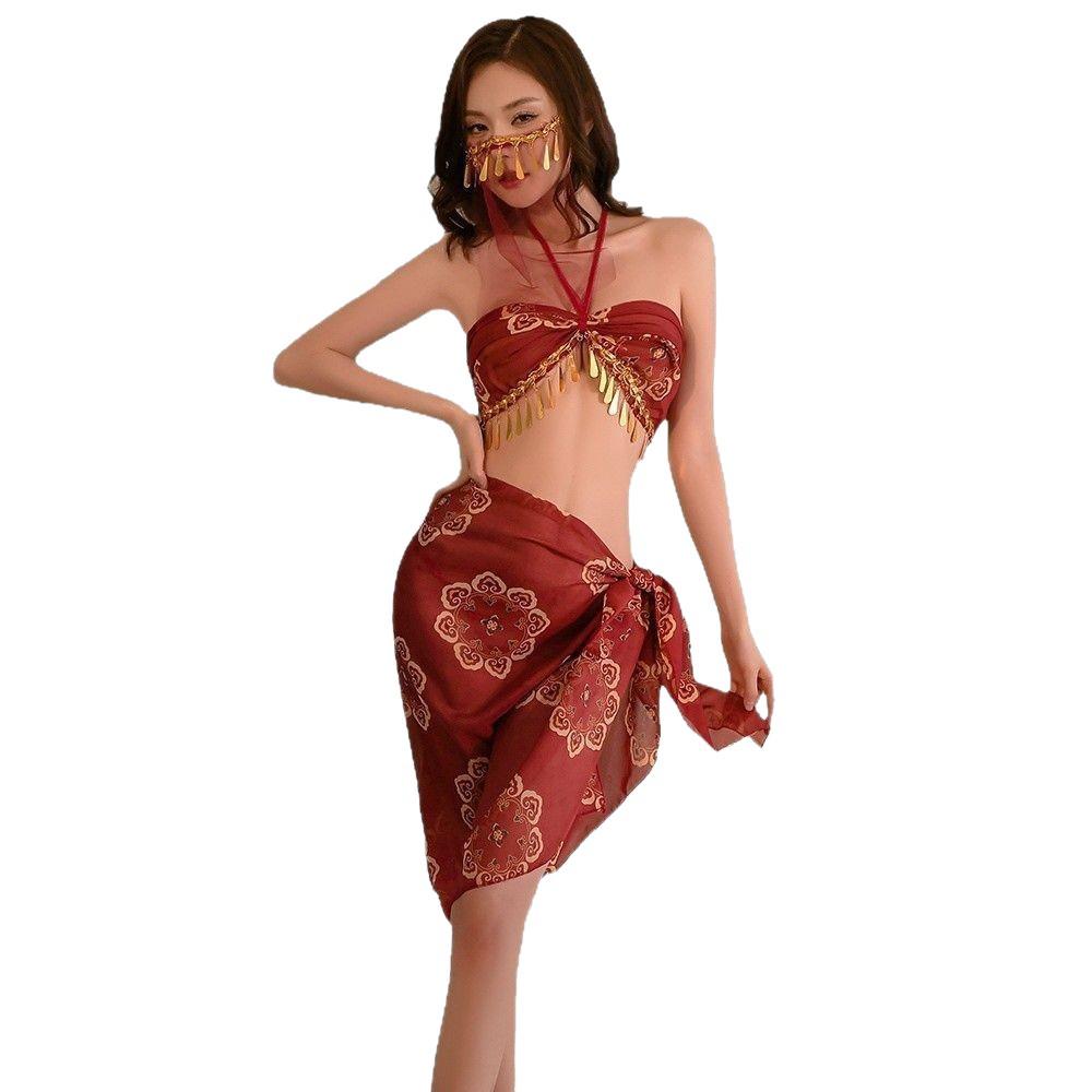 Dunhuang Inspired Sexy Lingerie Set – Ancient Style Midnight Charm Hanfu Pajamas