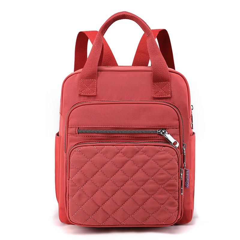 Quilted Backpack for Women – Stylish Multi-Use Bag with Multiple Pockets & Adjustable Straps – Perfect for Work, School & Daily Use